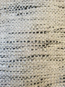 Leinen Web Tweed Stoff Farbe Weiß Schwarz Mix Shad Verwendung Vorhang Kissen Sofa - Bild 1 von 5