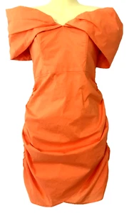 New with Tags Bariano Lotus Mini Dress Size 12 Ruched Off the Shoulder rrp $249 - Picture 1 of 7