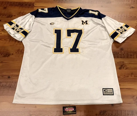 Vintage Michigan Wolverines #17 Colosseum NCAA Football Jersey Size 3XL - Nice! Cover