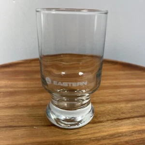 VINTAGE EASTERN AIRLINES GLASS 4" Drink Bar Cocktail Glass - Picture 1 of 12