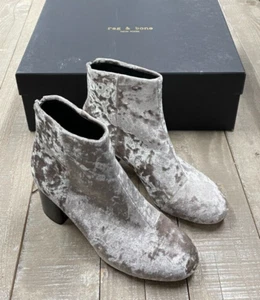 NIB $525 Rag & Bone Drea Boot Dove Velvet Grey Size: 36.5 (US 6.5 ) - Picture 1 of 7