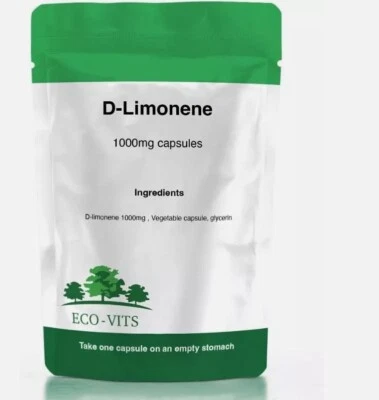 Cápsulas de D-Limoneno 1000 mg - Apoyo antioxidante y refuerzo de la salud digestiva Foto 1 de 2