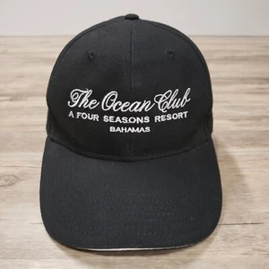 Four Seasons Resort Bahamas Hat Cap Strap Back The Ocean Club Vtg Black Adjustab - Picture 1 of 7