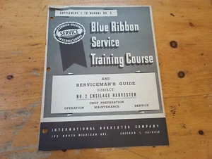 VTG IH INTERNATIONAL HARVESTER MCCORMICK DEERING SERVICE MANUAL 2 ENSILAGE 1946 - Picture 1 of 17