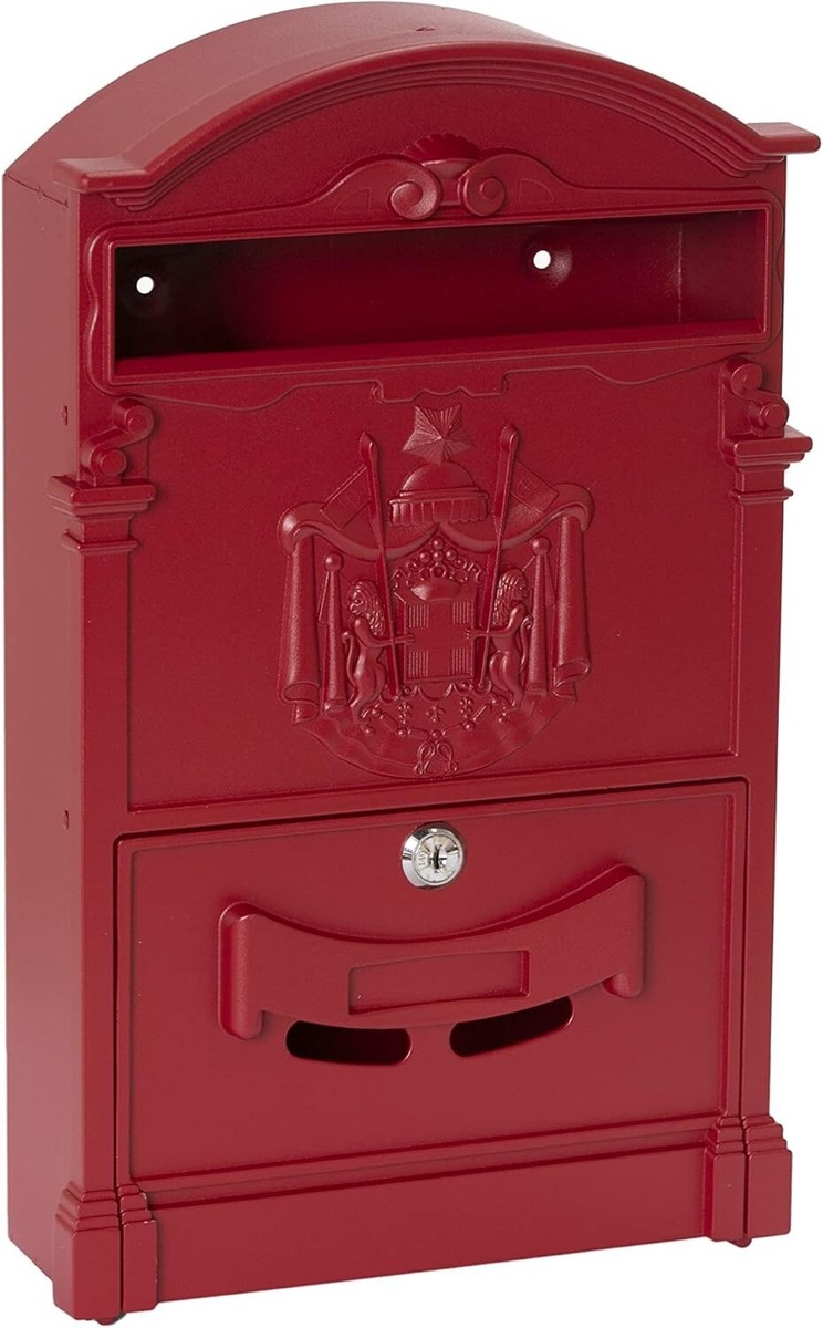 Cassetta Postale In Acciaio Verniciato Rosso Modello Signal - Design Classico - Foto 13