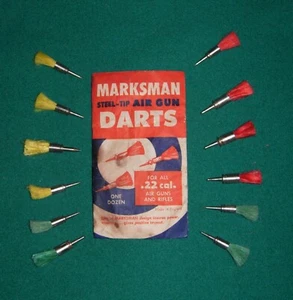 Scarce Antique Marksman Air Gun Cal. 22 12 Darts in Original Package Envelope - Picture 1 of 2