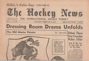 1950 Volume 3 # 20 Issue of The Hockey News from Montreal Canada - Picture 1 of 1