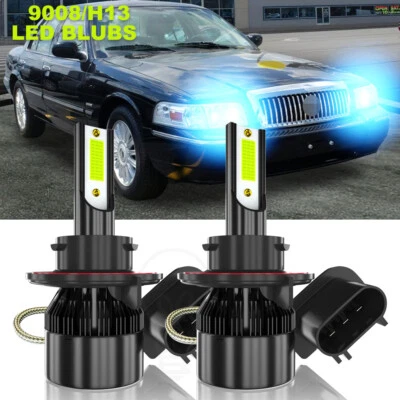 For Mercury Grand Marquis 2006-2011 8000K H13 9008 LED Headlights High&Low Bulbs Foto 1 de 4