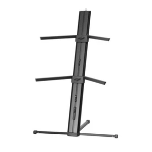 Adam Hall Stands SKS 22 XB Double Keyboard Stand Black Aluminium Heavy Load - Picture 1 of 6