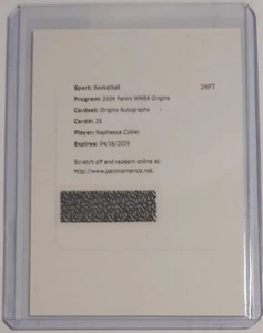 Collar Napheesa 2024 Panini Origins WNBA Autógrafos Automático #25 Minnesota Lynx - Imagen 1 de 2