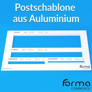 Postschablone Briefschablone Formatschablone Portoschablone Messschablone - ALU
