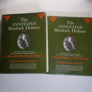 2 Book Lot: The Annotated Sherlock Holmes Volume 1&2 1977 Sir Arthur Conan Doyle - Imagen 1 de 20