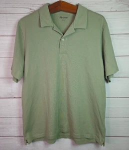 Herren Madewell leicht kurzärmlig Poloshirt Baumwolle entspannt Größe Large - Bild 1 von 8