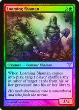 Loaming Shaman FOIL Dissension HEAVILY PLD Green Rare MAGIC MTG CARD ABUGames