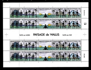 WALLIS & FUTUNA Sc 436 NH issue of 1992 - MINISHEET - LOCAL LIFE. SC$50 - Picture 1 of 1