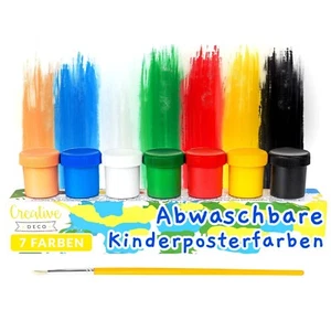 Creative Deco Fingerfarben Kinder Ungiftig Plakat-Farbe | 20 ml x 6 + 1 Gratis - Bild 1 von 6