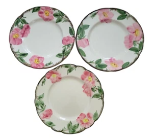 Set of 3 Vintage FRANCISCAN DESERT ROSE 8" SALAD Plates - Picture 1 of 2