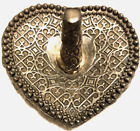Vintage 1992 Ornate Silver Plate Ring Holder Heart Shaped