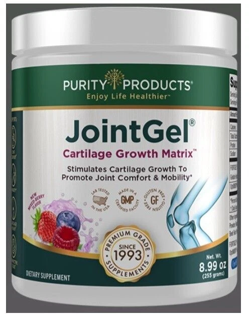 JointGel FORMULA - MIXED BERRY POWDER Purity Products Fortigel/OptiMSM 9oz - Image 1 of 2