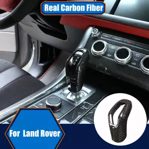 Black Carbon Car Gear Shift Knob Trim Cover For Land Range Rover Sport 2014-2017 - Bild 1 von 8