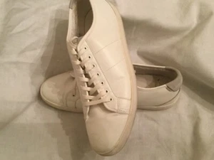 Aldo Men’s White Lace-up Sneakers Size 12 - Picture 1 of 8