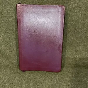 NIV Thinline Bible 1996 Burgundy Bonded Leather Belgium 1984 - Picture 1 of 12