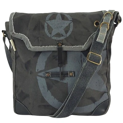 SUNSA Messenger Tasche Schwarze Umhängetasche große Crossbody Bag