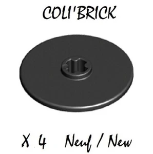 Lego 2723 - 4x Scheibe / Technic Disc 3x3 - Noir / Schwarz - Konvolut kg NEU - Bild 1 von 1