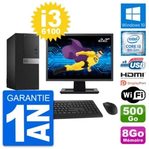 PC tour DELL 3040 Bildschirm 22 " i3-6100 RAM 8Go Scheibe 500Go HDMI Windows 10 - Bild 1 von 8