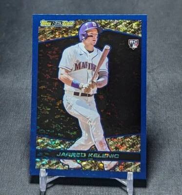 Jarred Kelenic BLUE SP Black Gold Rookie RC 2021 Topps Update Card #8 Braves - Image 1 of 2