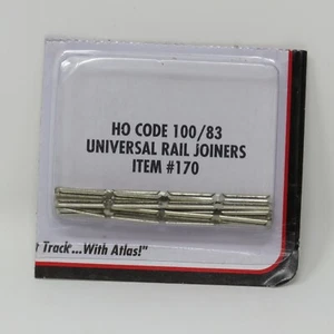 Atlas 170 Nickel Silver Rail Joiners (48) HO Scale Code 100 and 83 Track Systems - Picture 1 of 2