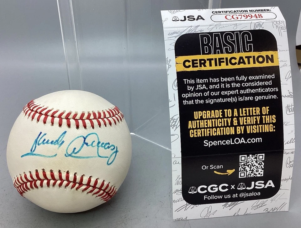 Sandy Alomar Jr. National League Autographed Baseball - JSA Certified - Image 1 of 4