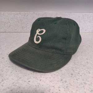 Cleveland Green Sox 1913 Vintage Baseball Hat Ebbets Field Flannels USA Strap - Picture 1 of 10