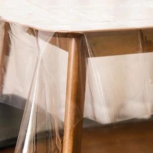 Heavy Duty Clear Plastic Tablecloth Protector – 100% Waterproof, Oil & Stain ... - Picture 1 of 9