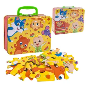 Cocomelon Large Lunch Tin Box with 24pc puzzle inside - Picture 1 of 1