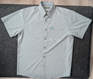 Dixxon The Benny Triple Stripe Short Sleeve Button Up Party Shirt Size L - Picture 1 of 5