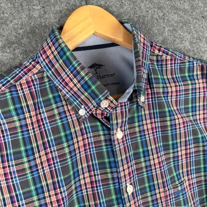 Fynch-Hatton Shirt Mens Large Multicoloured Plaid Check Long Sleeve Colourful - Picture 1 of 12