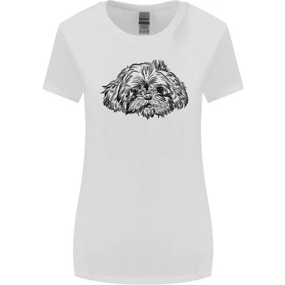 T-Shirt Femme À Coupe Large Avec Dessin De Shih Tzu - Photo 1/4