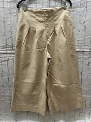 Pantalón para mujer Alex Marie culottes de pierna ancha recortado 20” en crema caqui talla 8 Foto 1 de 4