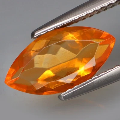 1.66Ct.Ravishing Color! Natural Orange Mexican Fire Opal Full Fire&CLEAN! - Image 1 of 4