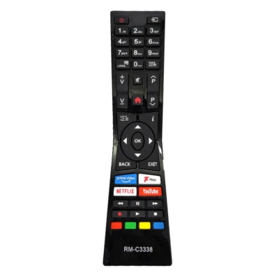 New RM-C3338 For JVC 4K TV Remote Control LT-32C695 LT-43C870 LT-49C898 RMC3338 - Image 1 of 2