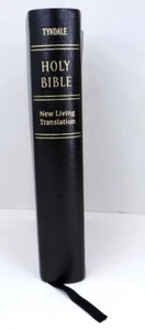 Holy Bible New Living Translation Tyndale Black Bonded Leather 2004 New - Picture 1 of 8