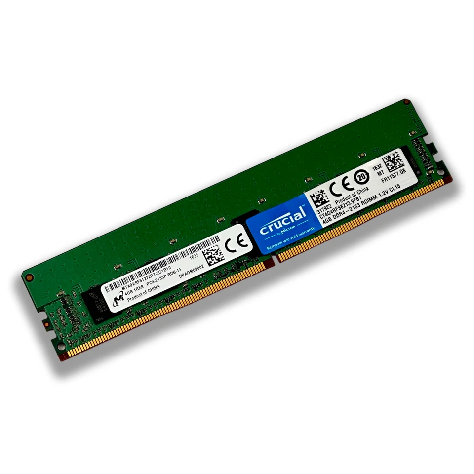 Crucial/Micron 4GB DDR4-2133MHz (PC4-17000) SDRAM Memory (MTA9ASF51272PZ-2G1B1) - Image 1 of 1