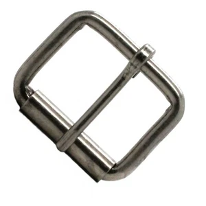 Single Prong Steel Roller Buckle Antique Nickel Plate 1-1/2" 1418-21 - Picture 1 of 1
