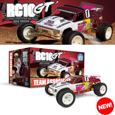 Associated 7066 Nitro RC10GT Classic 1/10 Scale Competition Truck Gold Edition - Image 1 of 4