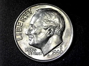 1990 D Roosevelt Dime - Picture 1 of 2