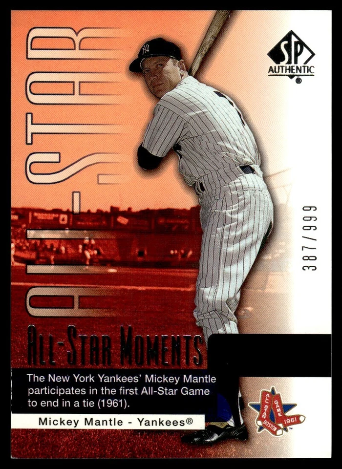 2004 SP Authentic Mickey Mantle 387/999 New York Yankees #144 - Image 1 of 2