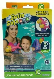 SWIM SAFE ABC, brazaletes Zippy Fish (un par de brazaletes) - 11,5 pulgadas x 8,5 pulgadas - Imagen 1 de 4