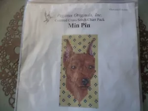 Pinscher Min Pin Counted Cross Stitch Kit Dog Pegasus Originals NIP - Picture 1 of 3
