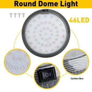 12V LED CEILING FIXTURE ROUND READING DOME LIGHT High-brightness Waterproof - Foto 1 di 13